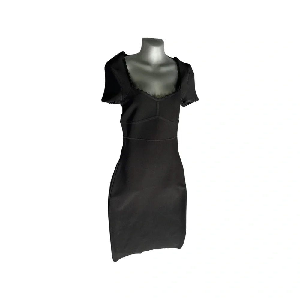 NWT Size L BCBGMAXAZRIA Womens Scalloped Sweetheart Dress - Picture 2 of 15